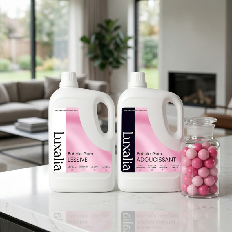 Duo bubble gum lessive + adoucissant | Luxalia