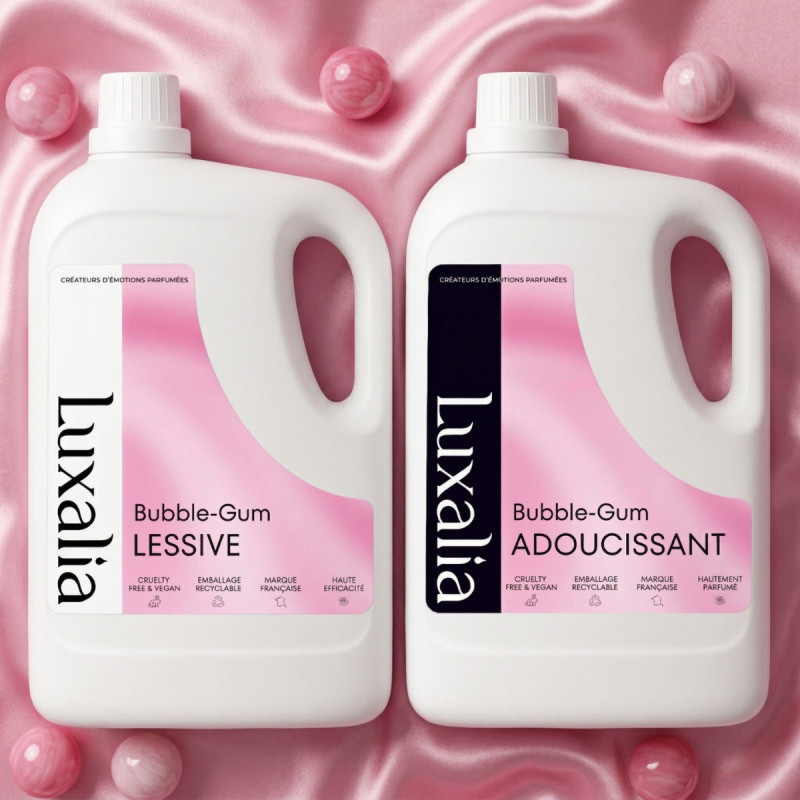 Duo bubble gum lessive + adoucissant | Luxalia