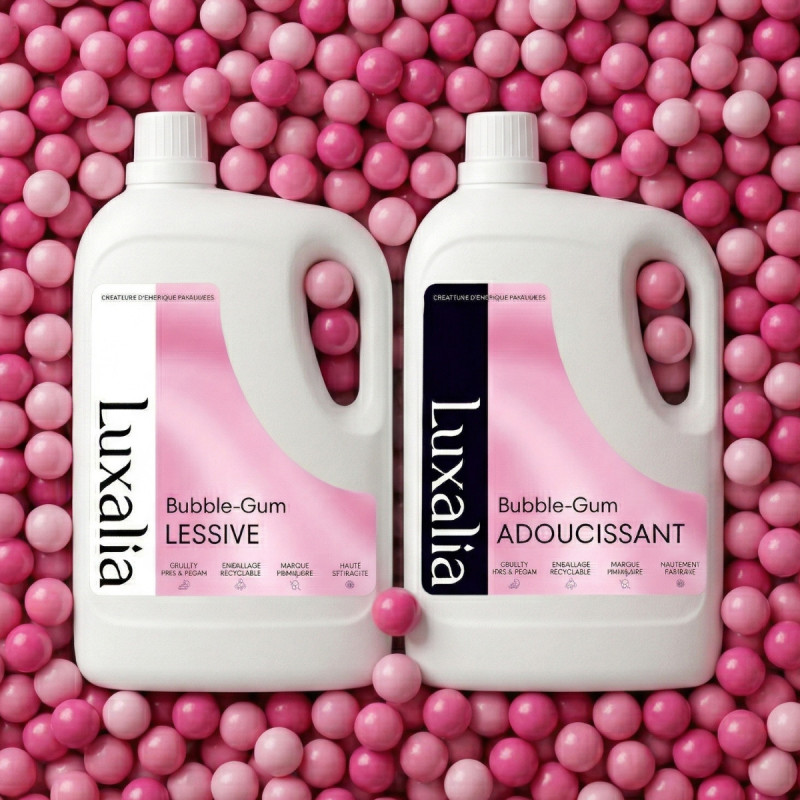 Duo bubble gum lessive + adoucissant | Luxalia