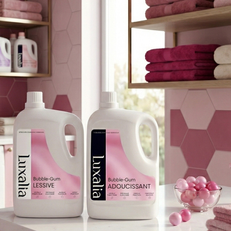Duo bubble gum lessive + adoucissant | Luxalia