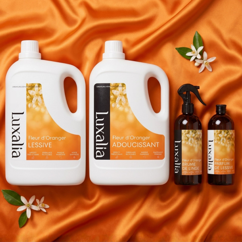 Pack soin du linge musc blanc (white musk) | Luxalia