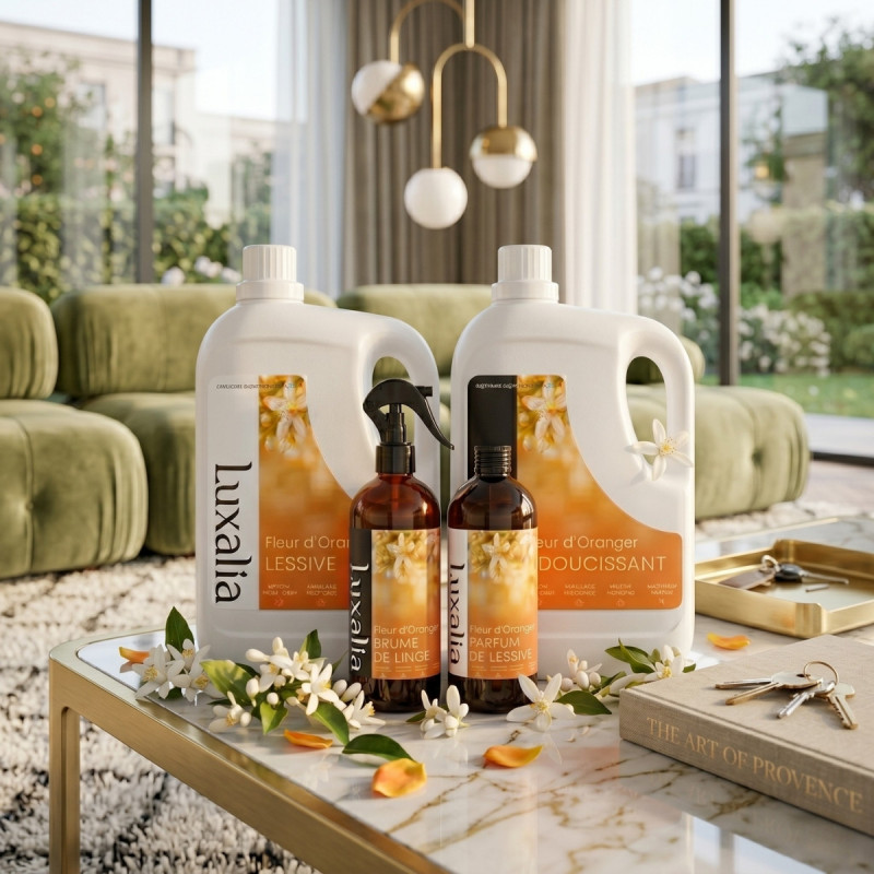 Pack soin du linge musc blanc (white musk) | Luxalia