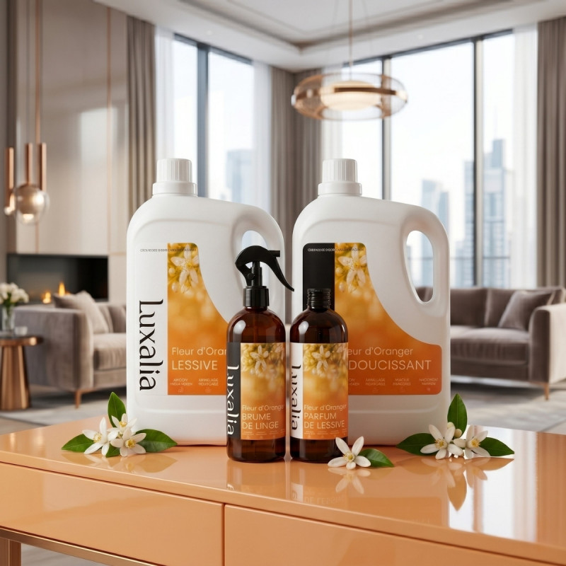 Pack soin du linge musc blanc (white musk) | Luxalia