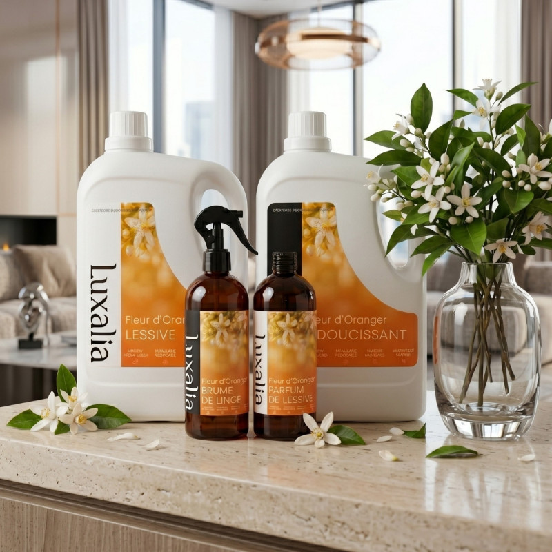Pack soin du linge musc blanc (white musk) | Luxalia