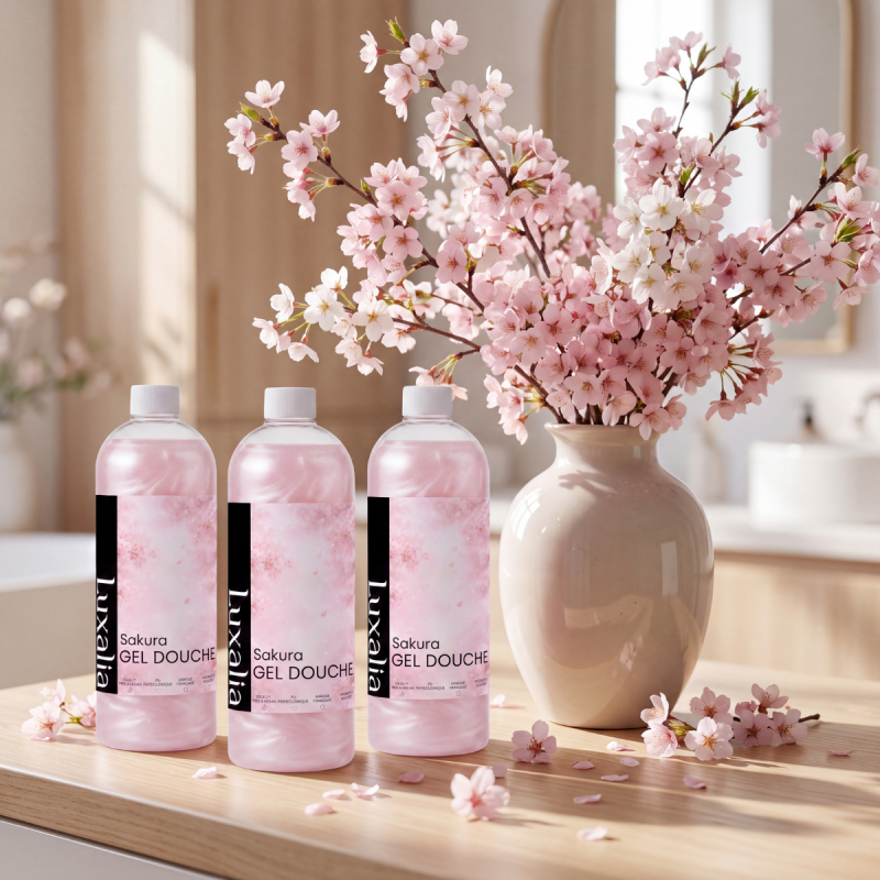 Lot de 3 gels douche Sakura | Luxalia