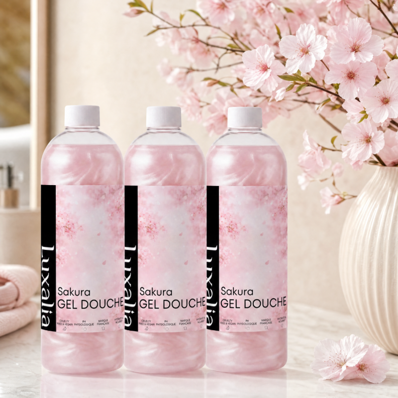 Lot de 3 gels douche Sakura | Luxalia