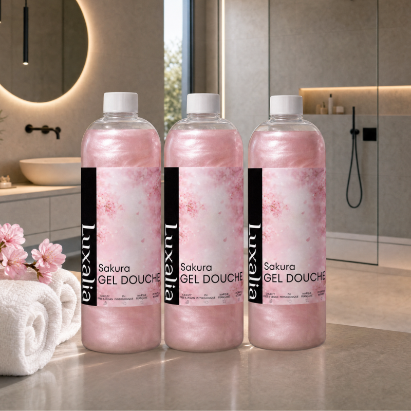 Lot de 3 gels douche Sakura | Luxalia