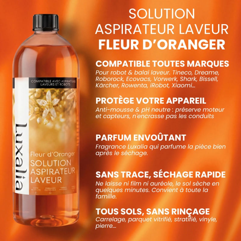 Solution aspirateur laveur Fleur d'Oranger | Luxalia