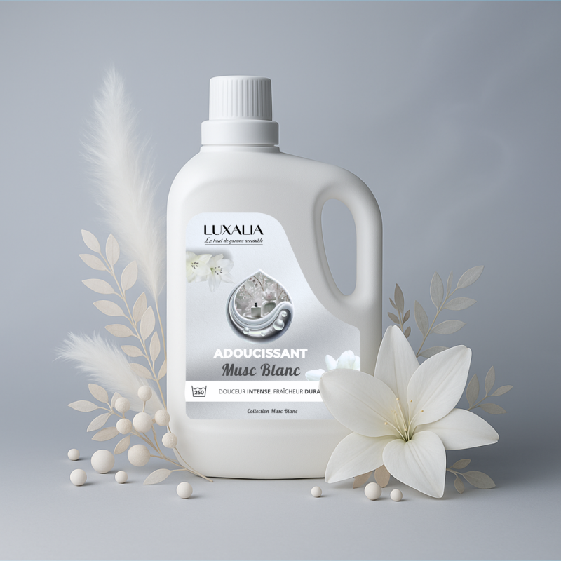 Adoucissant Musc Blanc Haut de Gamme - LUXALIA