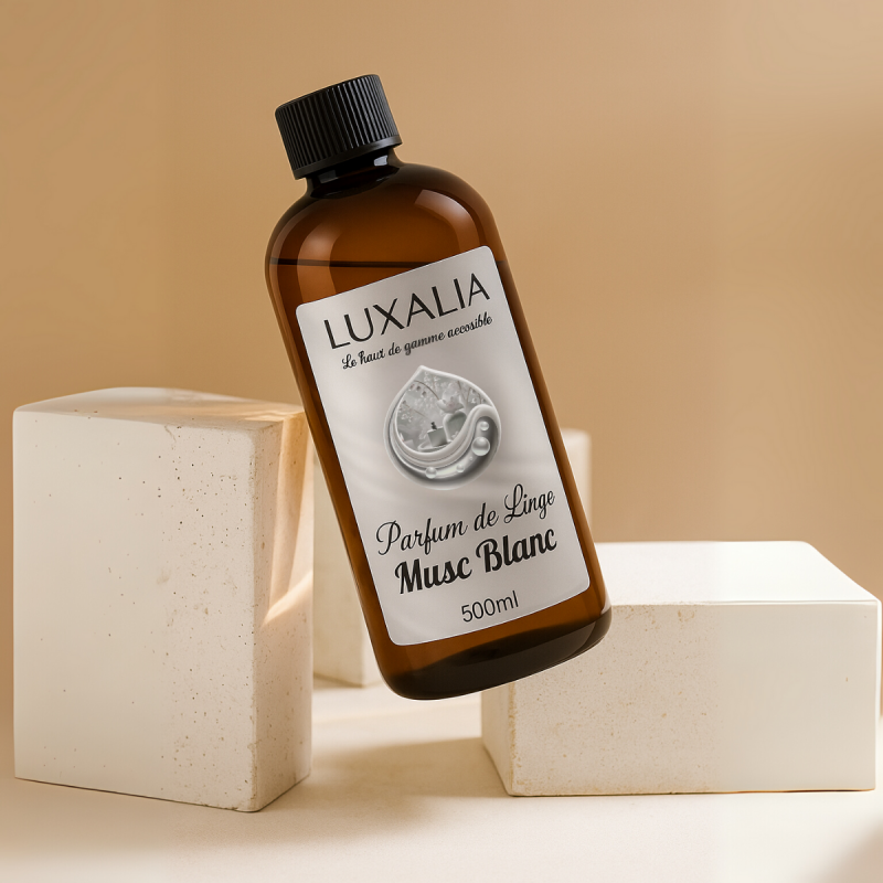 Parfum de Lessive Musc Blanc Haut de Gamme - LUXALIA
