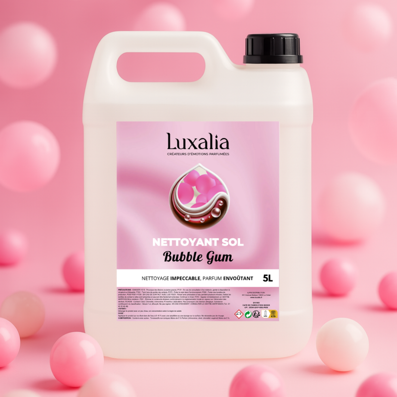 Nettoyant Sol Bubble Gum - 5 Litres - Luxalia