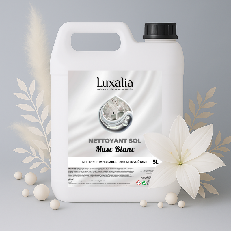 NETTOYANT SOL MUSC BLANC - INTENSE - LUXALIA