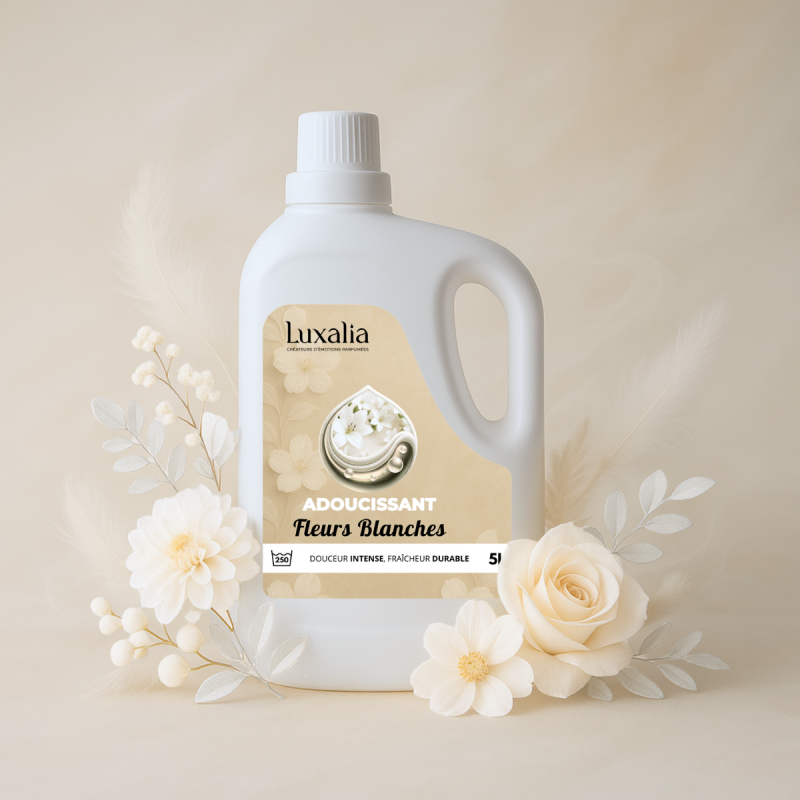 Adoucissant Fleurs Blanches Haut de Gamme - LUXALIA