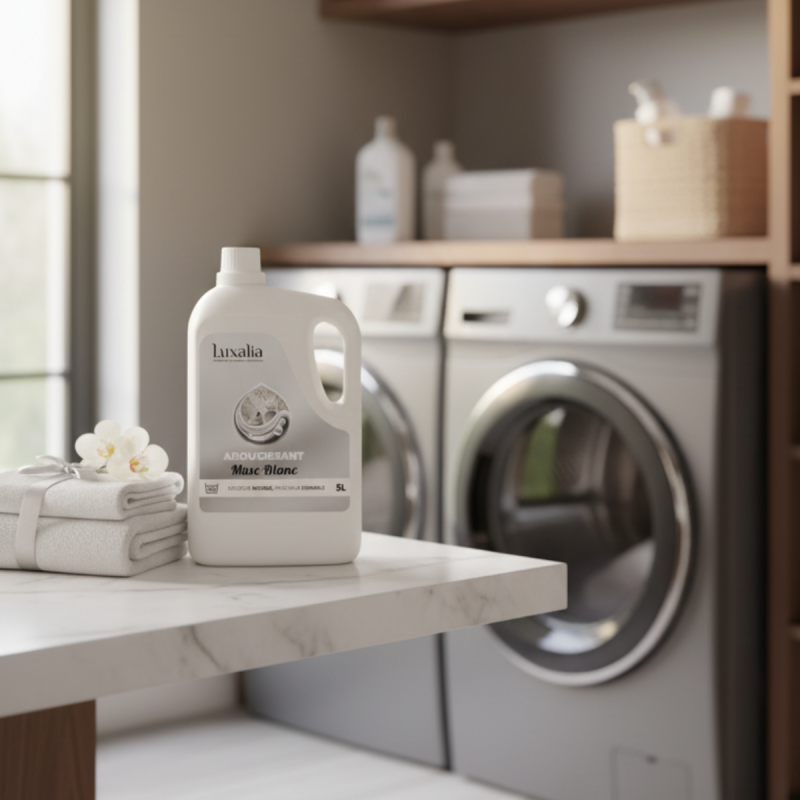 Adoucissant Musc Blanc Haut de Gamme - LUXALIA