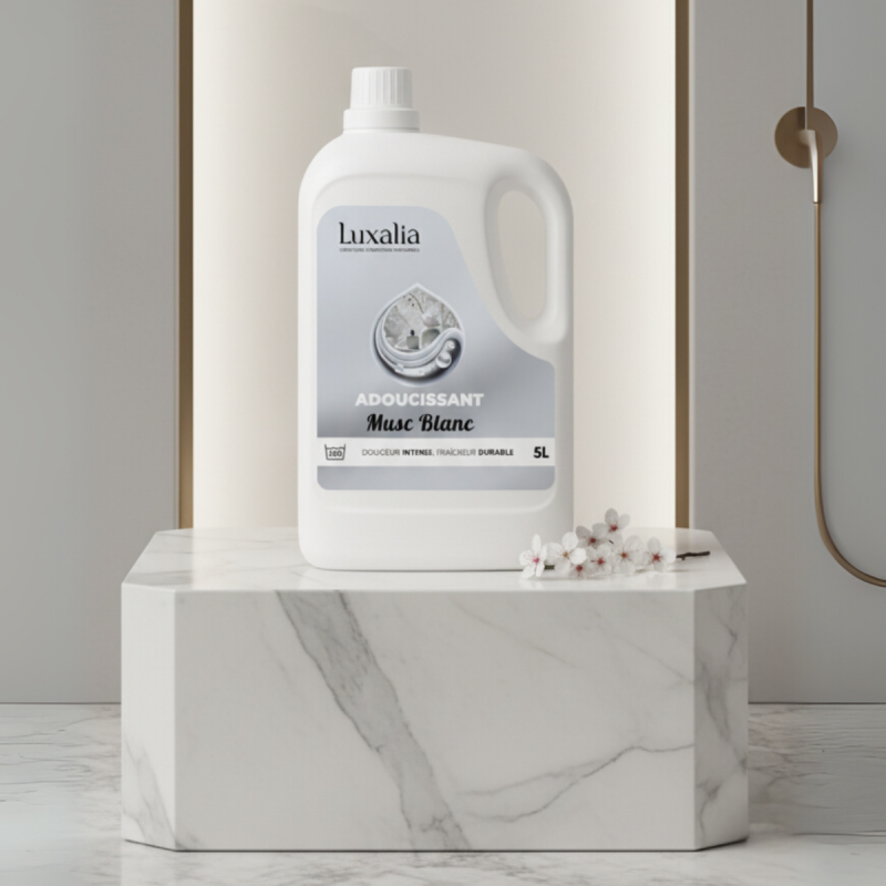 Adoucissant Musc Blanc Haut de Gamme - LUXALIA
