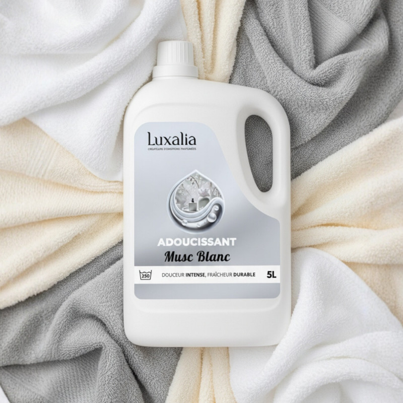 Adoucissant Musc Blanc Haut de Gamme - LUXALIA