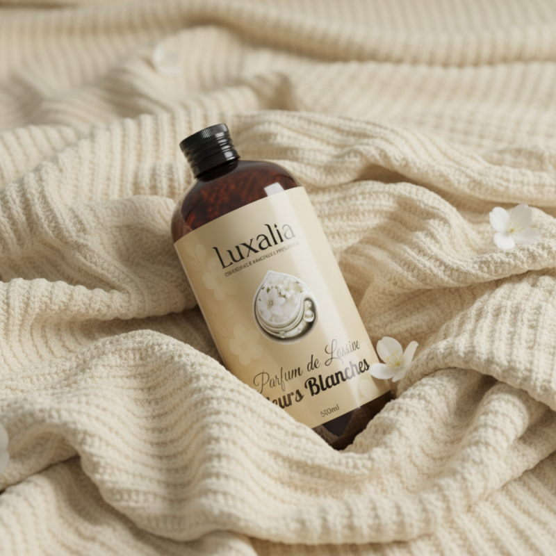 Parfum de Lessive Fleurs Blanches Haut de Gamme - LUXALIA