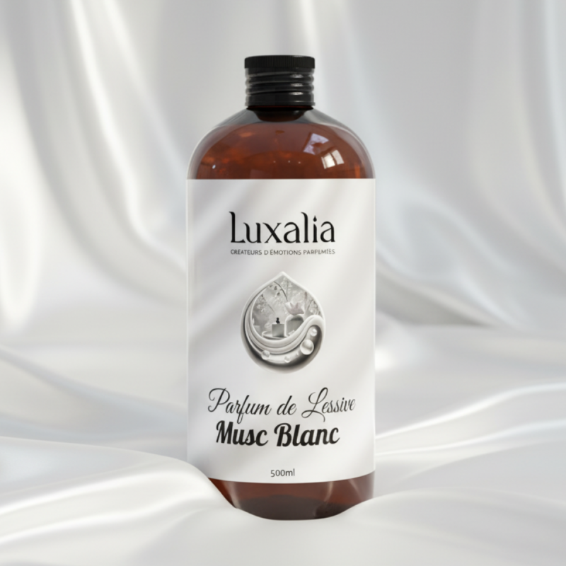 Parfum de Lessive Musc Blanc Haut de Gamme - LUXALIA