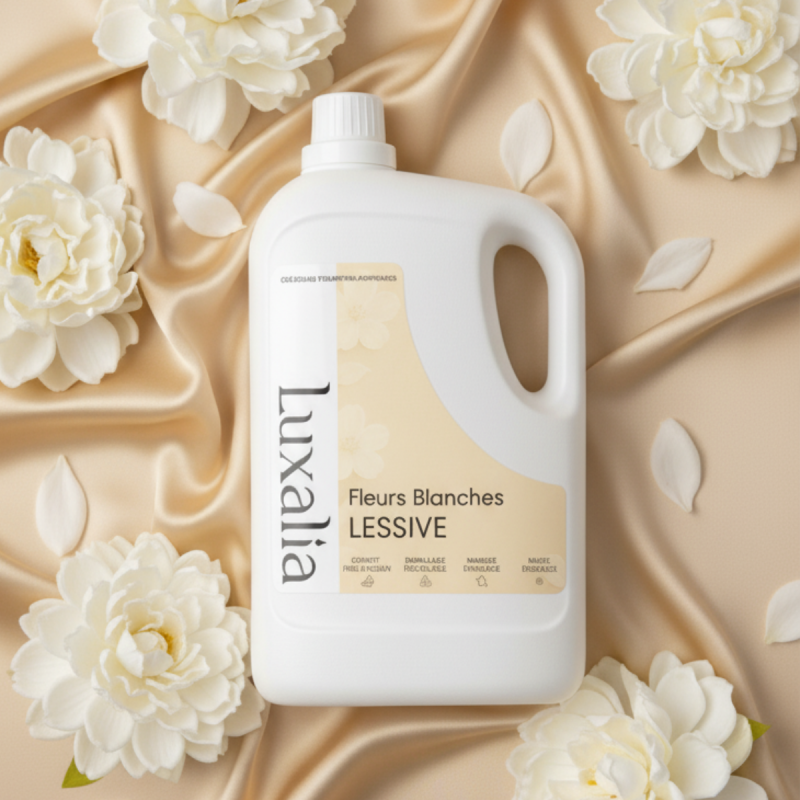 Lessive Fleur Musquée - Fleurs Blanches & Musc Blanc | Luxalia