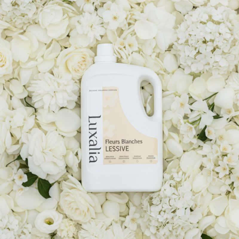 Lessive Fleur Musquée - Fleurs Blanches & Musc Blanc | Luxalia