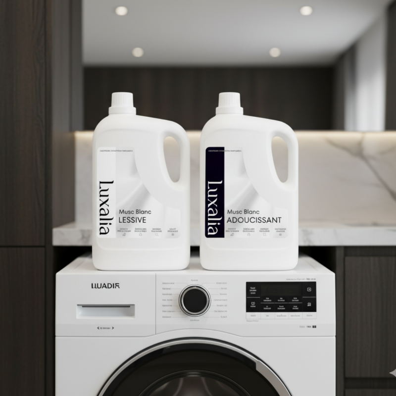 Duo musc blanc lessive + adoucissant (white musk) | Luxalia