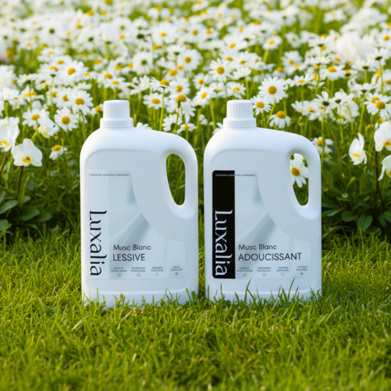 Duo musc blanc lessive + adoucissant (white musk) | Luxalia