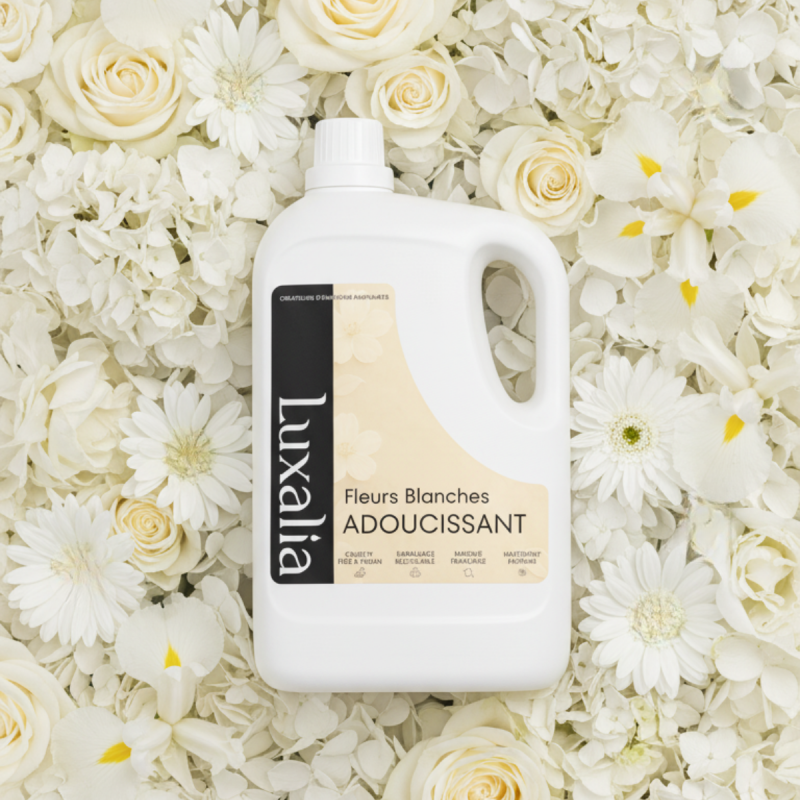 Adoucissant Fleurs Blanches Haut de Gamme - LUXALIA