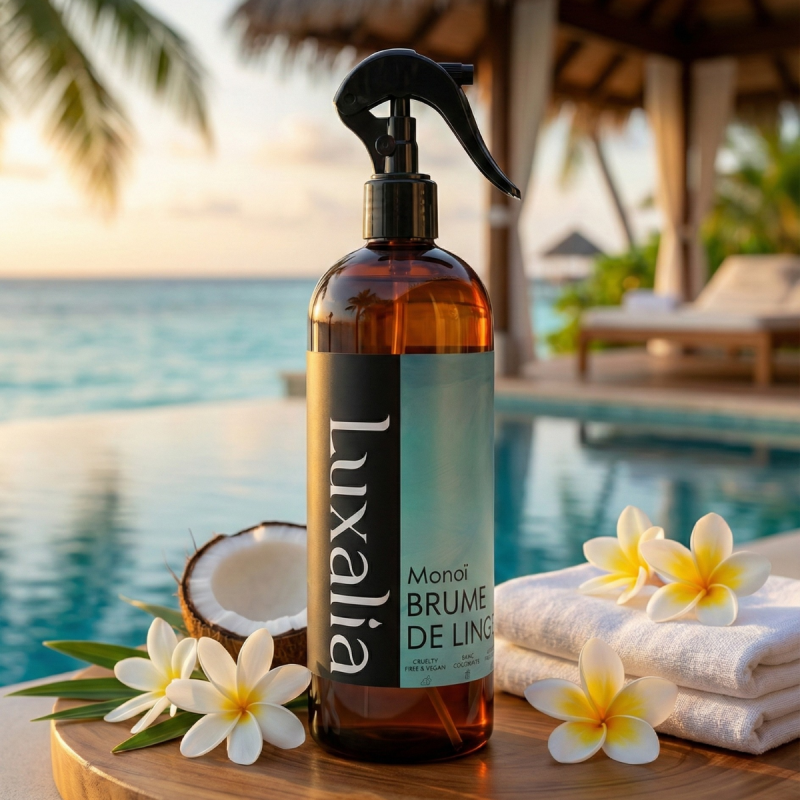 Brume de Linge Monoï - Haute Qualité - LUXALIA