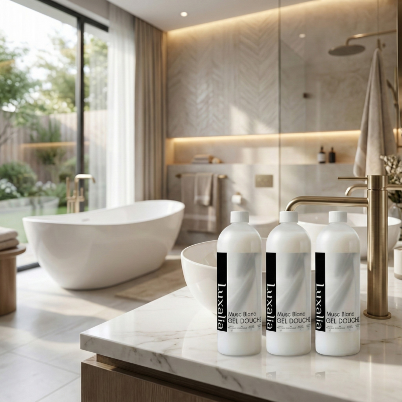 Lot de 3 Gels Douche Musc Blanc