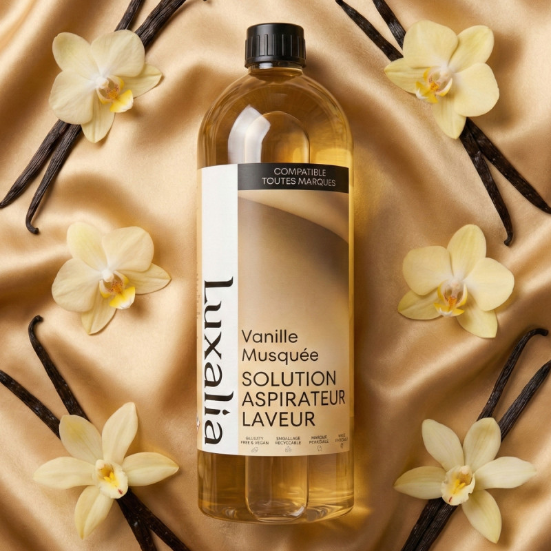 Solution Aspirateur Vanille Musquée - Compatible toutes marques - LUXALIA