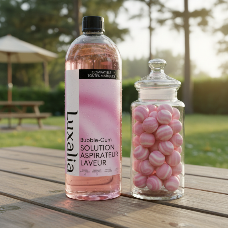 Solution Aspirateur Laveur Musc Blanc - Compatible toutes marques - LUXALIA