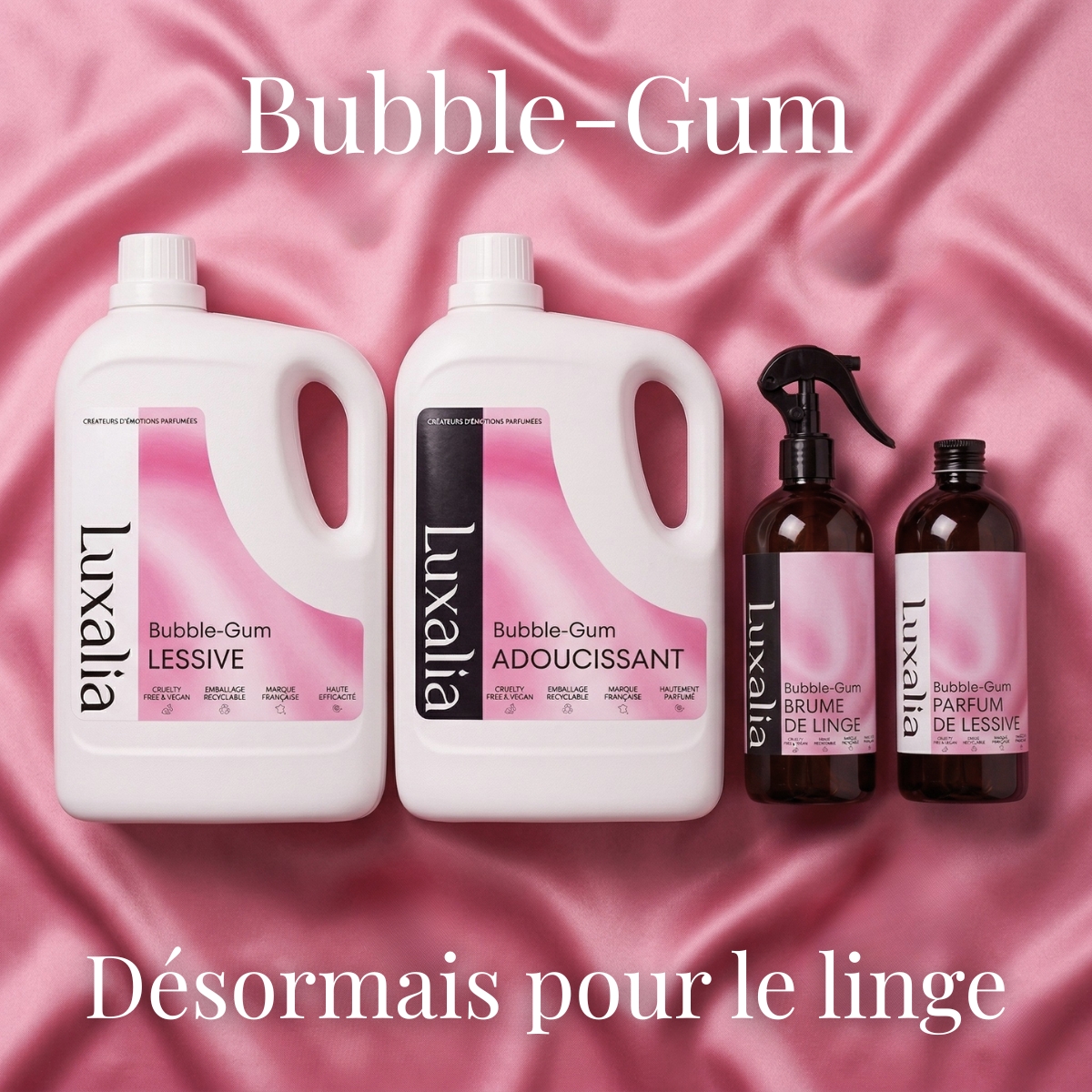 Bubble-Gum, disponible pour le linge.
